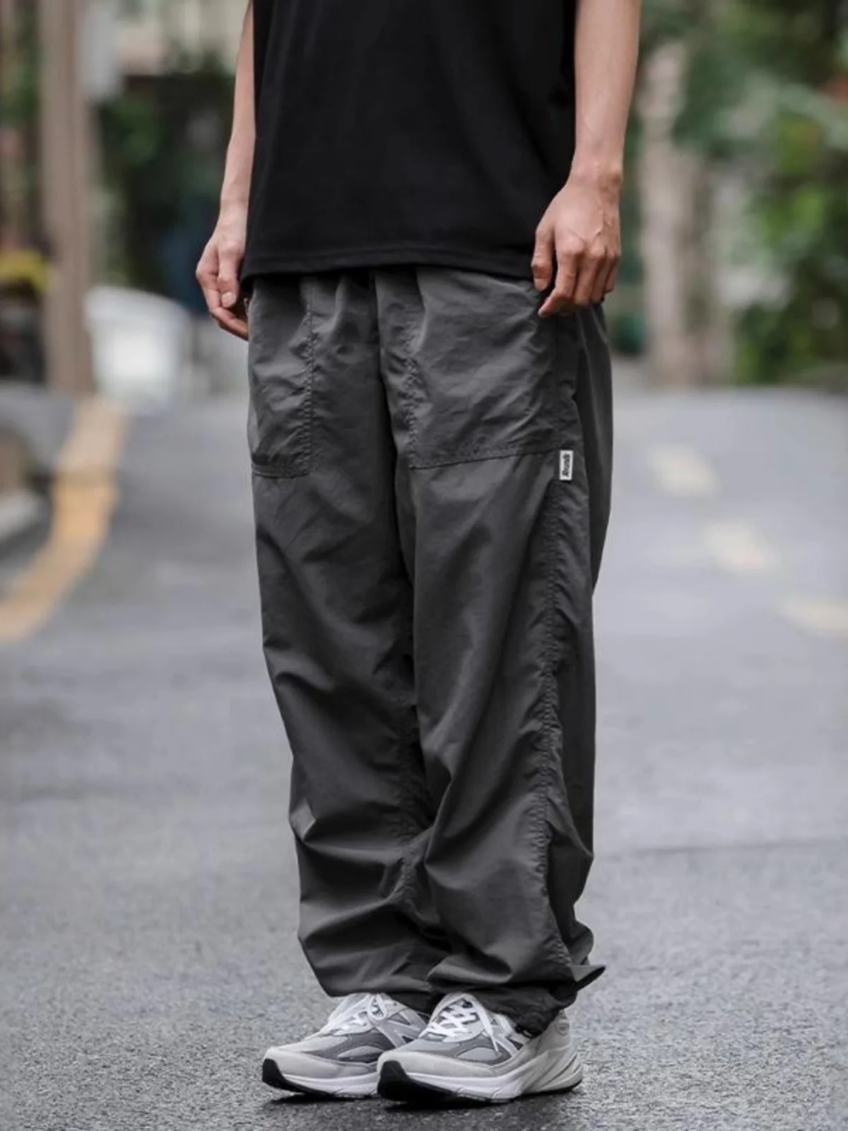 

Мужские уличные нейлоновые брюки карго с быстрой сушкой, в стиле милитари, парашютные, свободного прямого кроя, рабочие, модные