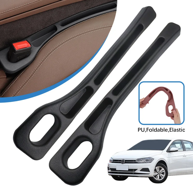 

2PCS Car Seat Gap Strip Crevice Organizer Storage Filler For VW Polo 6R 6C 9N 9N3 6N 6N1 6N2 Auto Interior Accessories