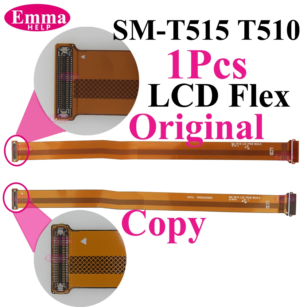 Original Copy T510 LCD Display Flex Cable Connector for Samsung Galaxy Tab A 10.1 T510 T515 Mainboard to Screen Connection Flex