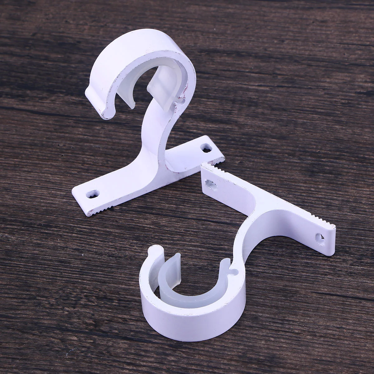 

2 PCS Brackets Rod Outdoor Window Hooks White Black Curtain Rods Double Glider Newborn