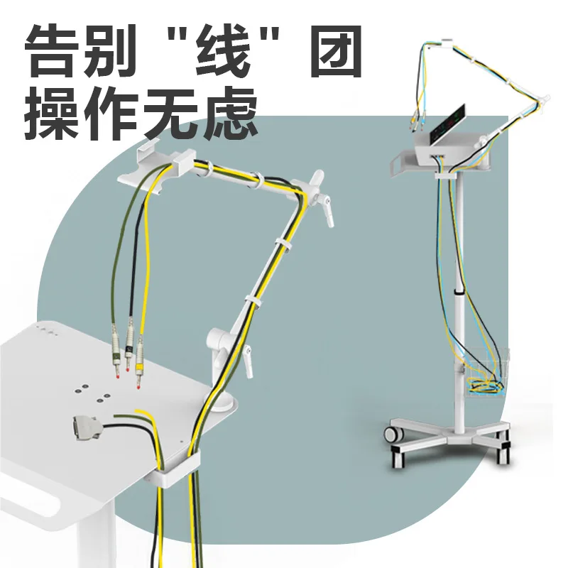 Cross-border dedicated ECG ECG equipment trolley hospital mobile respirator monitor bracket medical trolley