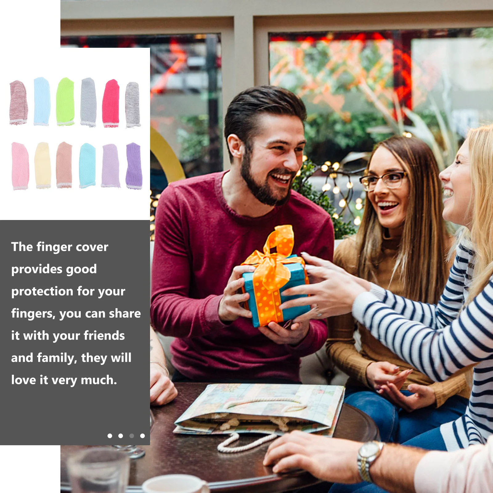 100 قطعة من واقيات أكمام الأصابع المريحة القابلة لإعادة الاستخدام من نسيج القطن أغطية حماية للنحت اليدوي في الحديقة #1