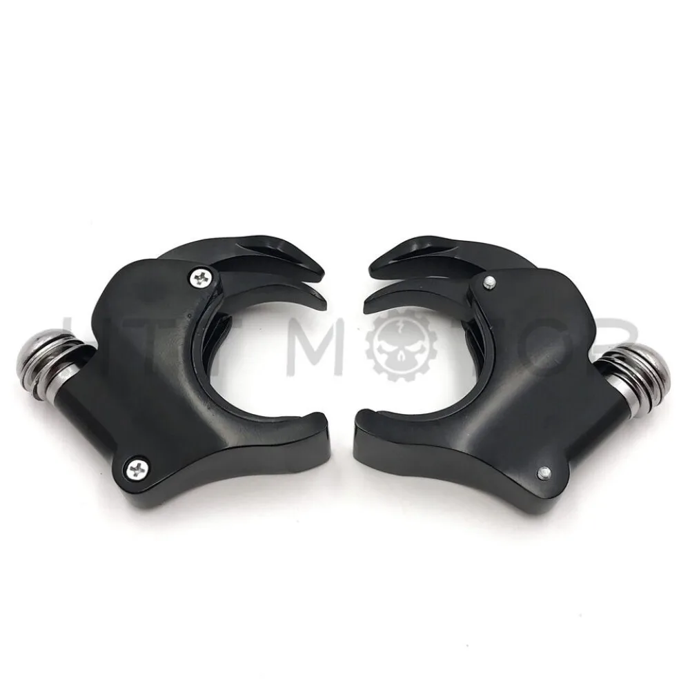 Pair of 39mm/49mm Windshield Clamps For Harley Davidson Dyna & Sportster / 2002-2010 VRSCA Motorcycle Accessories