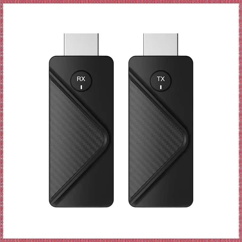 Wireless HD Video Transmitter Receiver 2.4G 5G Dual Band 1080P Plug and Play No Driver Low Latency Screen Mirroring Adapter