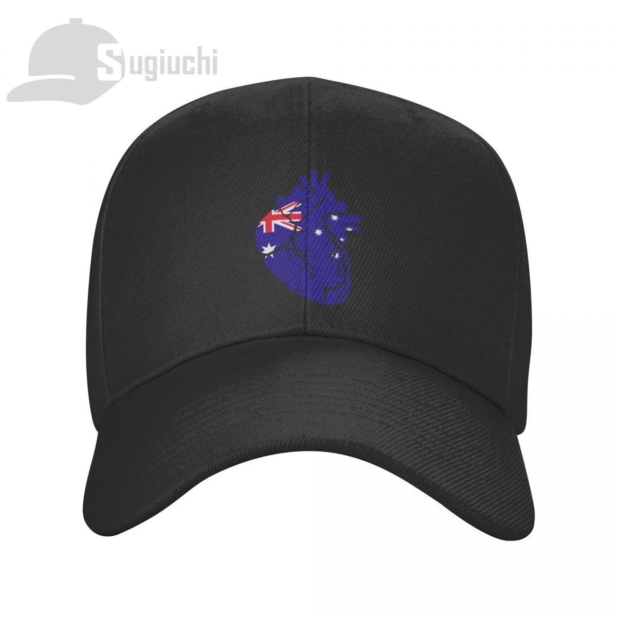 Australia Country Anatomical Heart Shape Sun Baseball Cap Dad Hats Adjustable For Men Women Unisex Cool Outdoor Hat