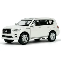 Modelo de coche estático de simulación Infiniti QX80 2020, escala 1:64, modelo de coche en miniatura, colección de Fans, decoración de exhibición