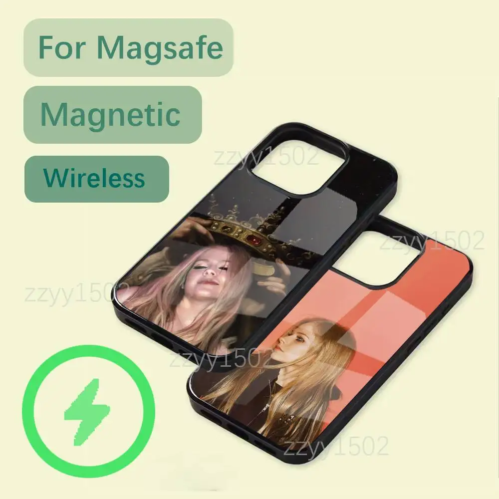 

Singer Avril Lavigne Rock Phone Case For iPhone 17,16,15,14,13,12,11,Pro,Max,Plus,Mini,SE4,E Magsafe Wireless Charging