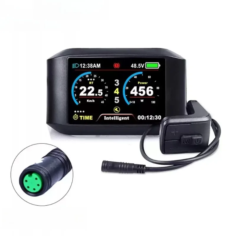 Everbright Store Electric Bicycle Power Accessories/Large Screen Chromatometer 750C/Suitable for Bafang Middle Motor