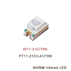 Ir11-21c/tr8 1206 smd pt11-21c/l41/tr8 940nm, 10 peças