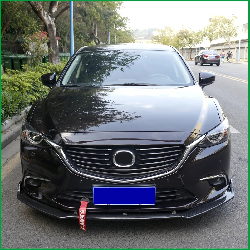 

For Mazda 6 Mazda6 2014-2017 Atenza Front Bumper Lip Spoiler Protector Body Kit Diffuser Cover Sticker Trim Car Styling Parts