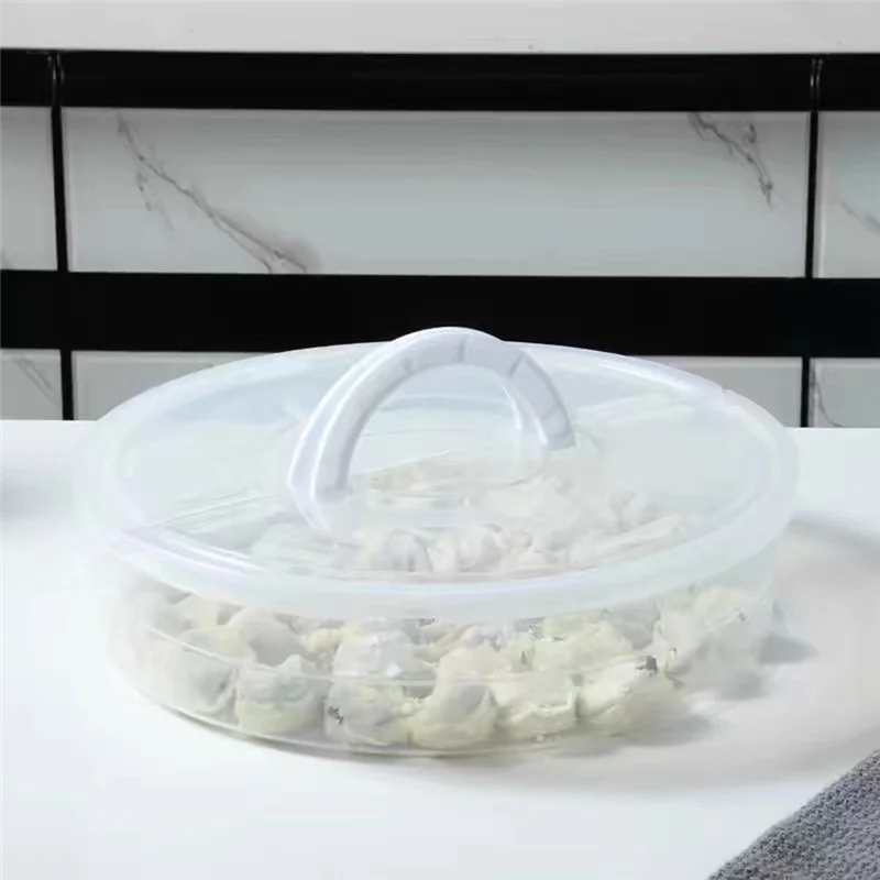 Plastic Pie Box With Lid Fresh-Keeping Box Pie Box With Handle Pie Box Suitable For Transport-AT64