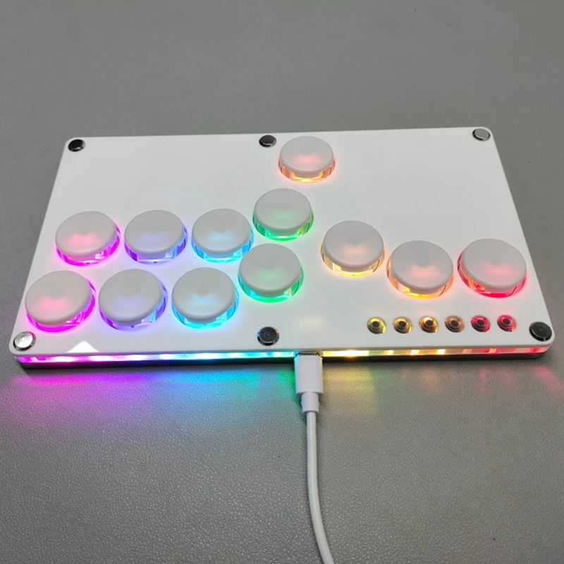 Flatbox Hitbox Arcade Gioco di combattimento Encoder Controller Xinput/Dinput Mini Hitbox Console per NS/PS3/PS4