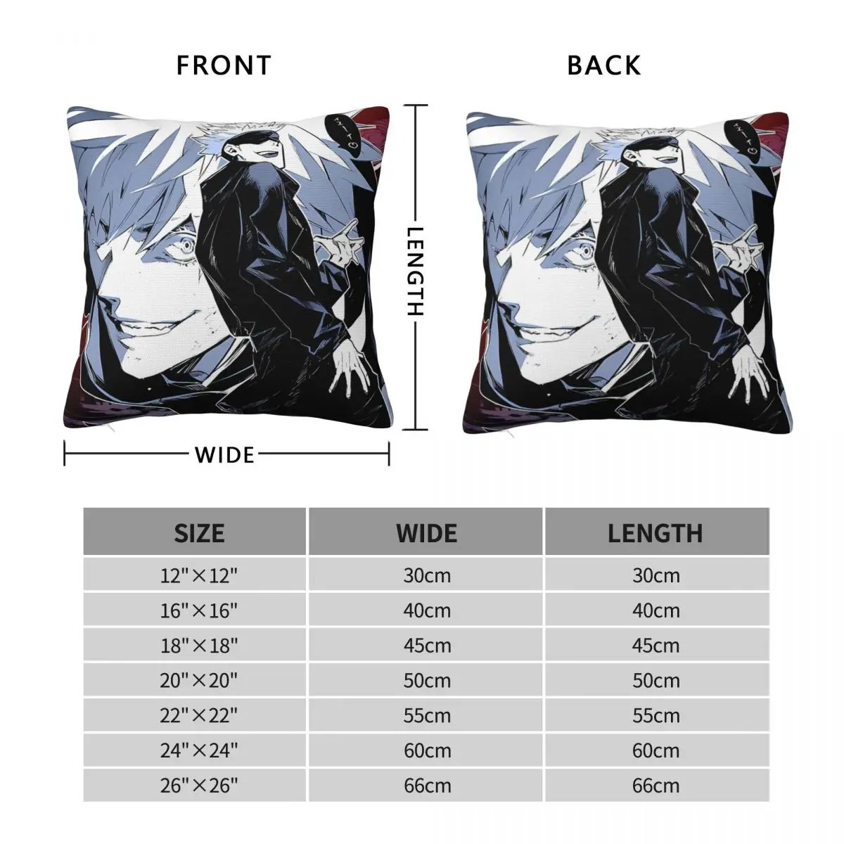 Manga Pillow Cover Japanese Comic Cushion Cover Pattern Pillow Case Retro Pillowcases For Office Car Home Decorative