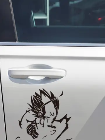 Anime Dragon Ball Z/GT/Super Bilklistermärke GokuVegeta Super Saiyan Blixtreflekterande Holografisk Vattentät Klistermärke Dragblomma 8 best sales Drakboll bilklistermärke - №5