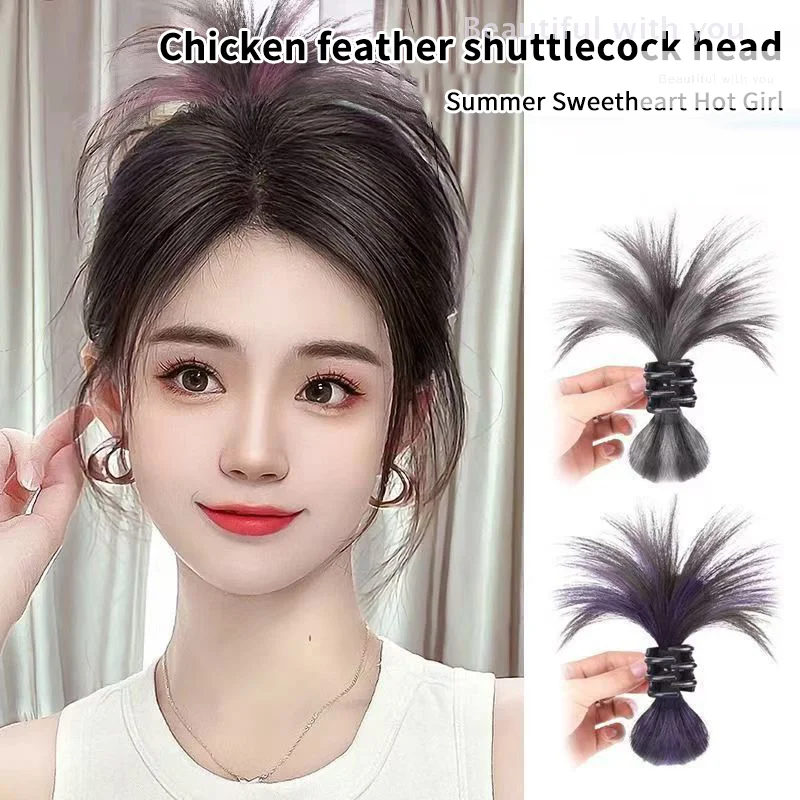 

Synthetic Wig Ponytail Top Hair Claw Pick Up Dyeing Women Straight Invisible Hairpiece Ponytail Dress Up Hair Accessories