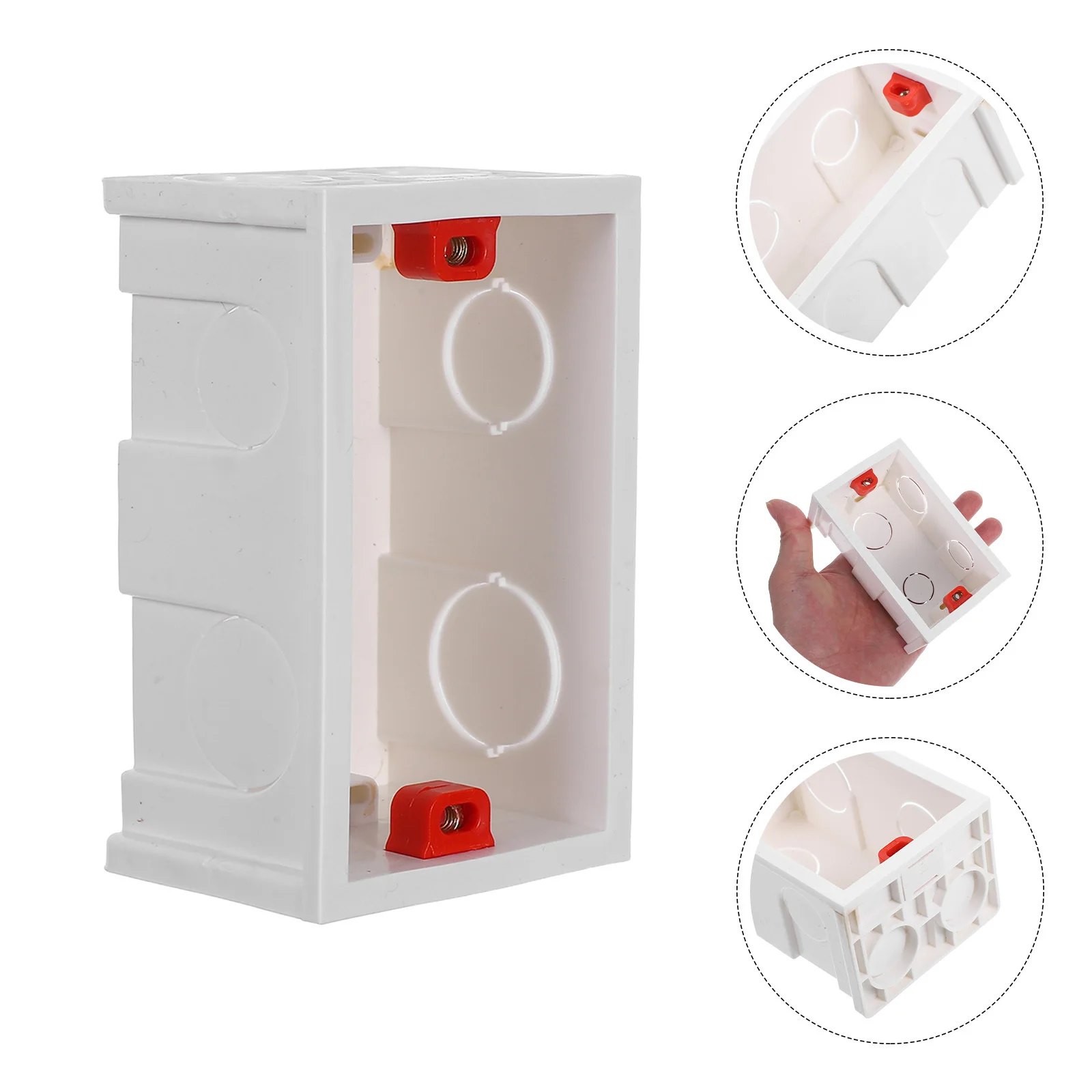 5 قطعة صندوق توصيل الأسلاك الجدار فلوش جبل البلاستيك صندوق التبديل الكهربائي ختم مقاوم للماء لأسلاك المطابخ الحمامات