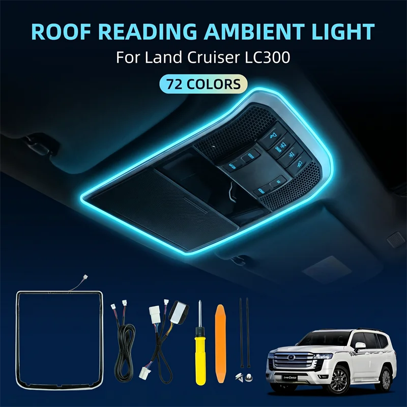 For 2021-2026 2022 2023 2024 Toyota Land Cruiser 300 LC300 Car Interior Roof Ambient Light Strip Decorative LED Atmosphere Lamp