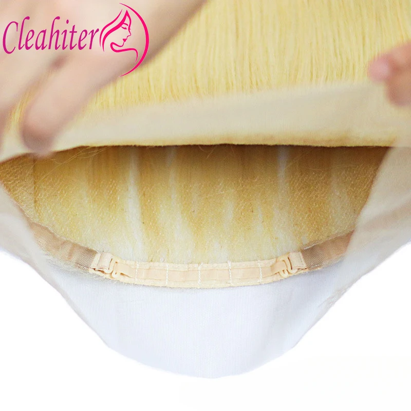 16-20 cali 360 koronka z przodu 613 blond proste ludzkie włosy z przodu 150% gęstość pełny koniec 1/3/5 sztuk wstępnie oskubane brazylijski Remy