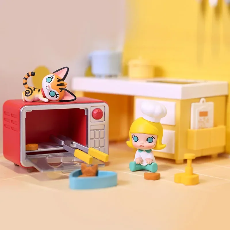 

Original Molly Cooking Series Blind Box Guess Bag Mystery Box Toys Doll Cute Anime Figure Desktop Ornaments Gift Collection