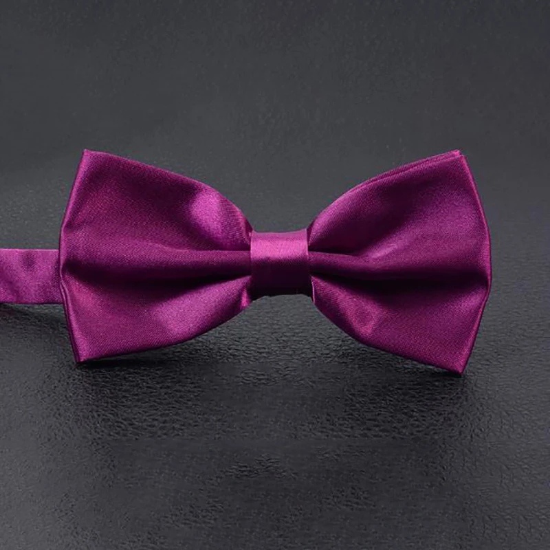 Men Bowties Solid Color Butterfly Wedding Necktie Bowknot Accessories Plaids Multicolor Adjust Neck Bow Tie