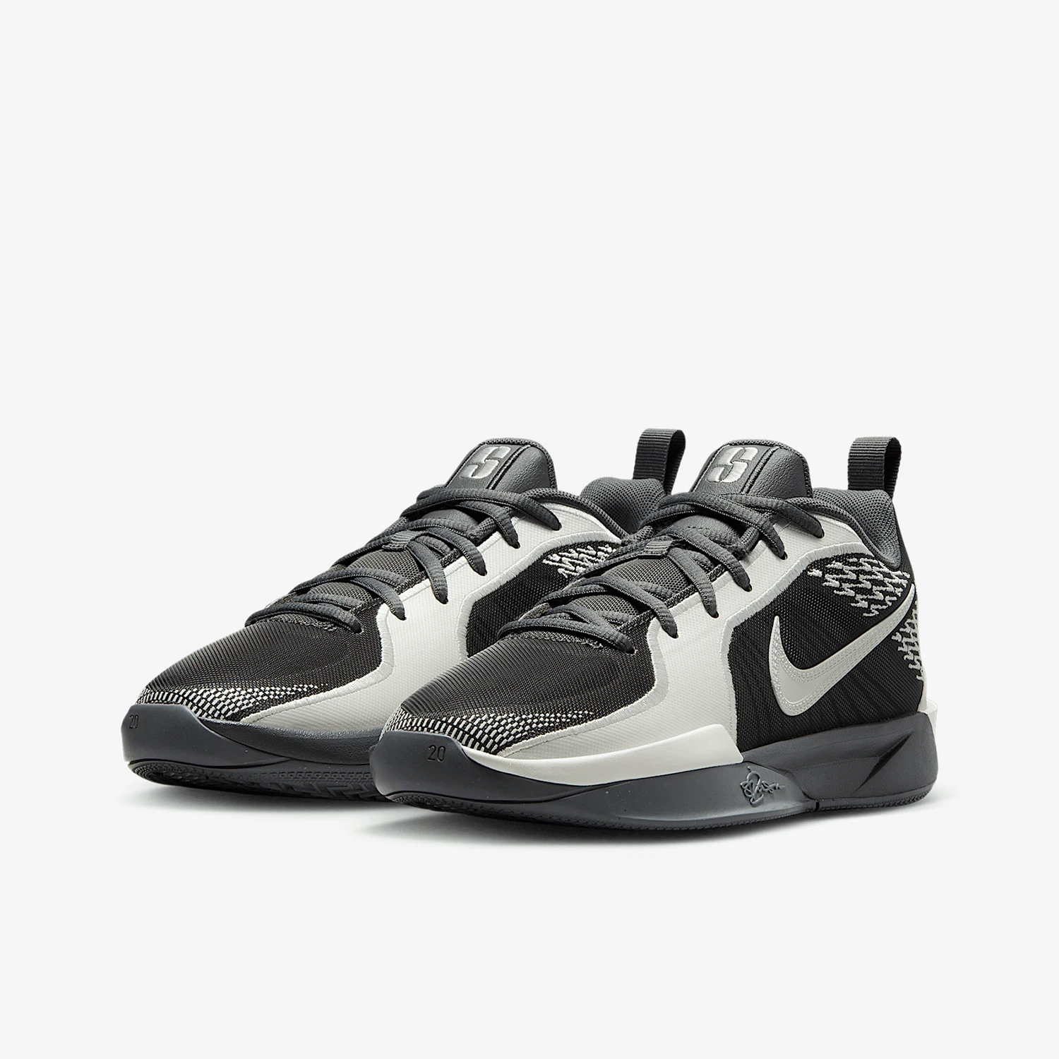 

Оригинальные детские спортивные баскетбольные кроссовки Nike 2025 с амортизацией и шнуровкой в стиле ретро FQ7376-005