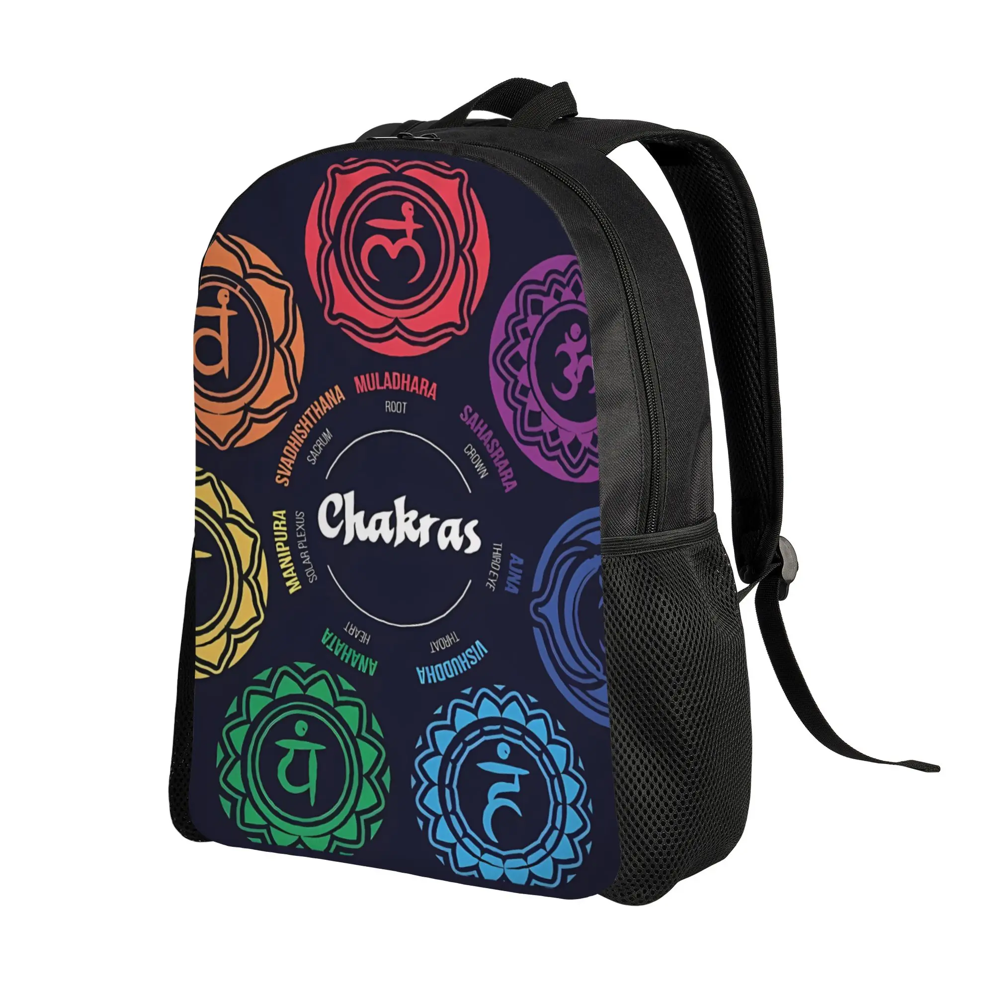 Yog Chakras Yoga Backpack Office Workers Sporty Fashionable mochila Large Capacity Laptop Bag Back To School Season