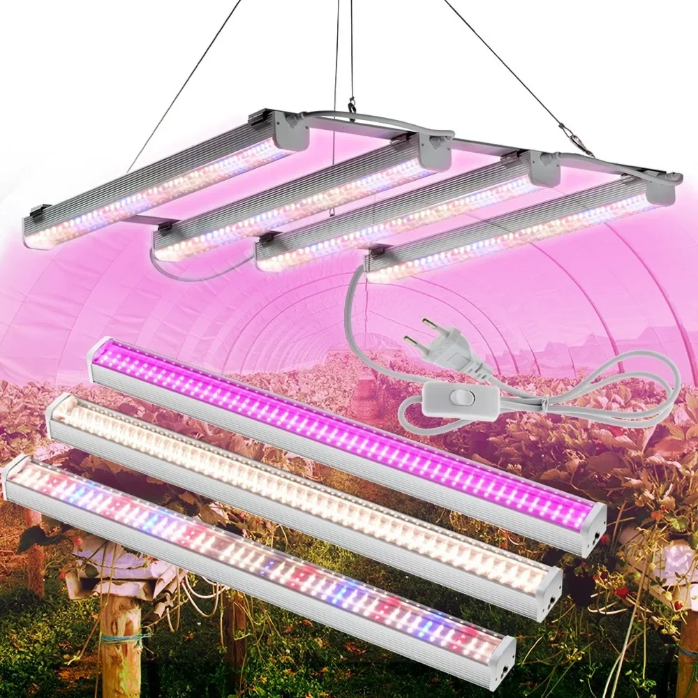 Full Spectrum Hidropônico Vegetal Fill Light, T12 Daylight Tube, LED Plant Grow Light, Estufa Estufa Cultivo