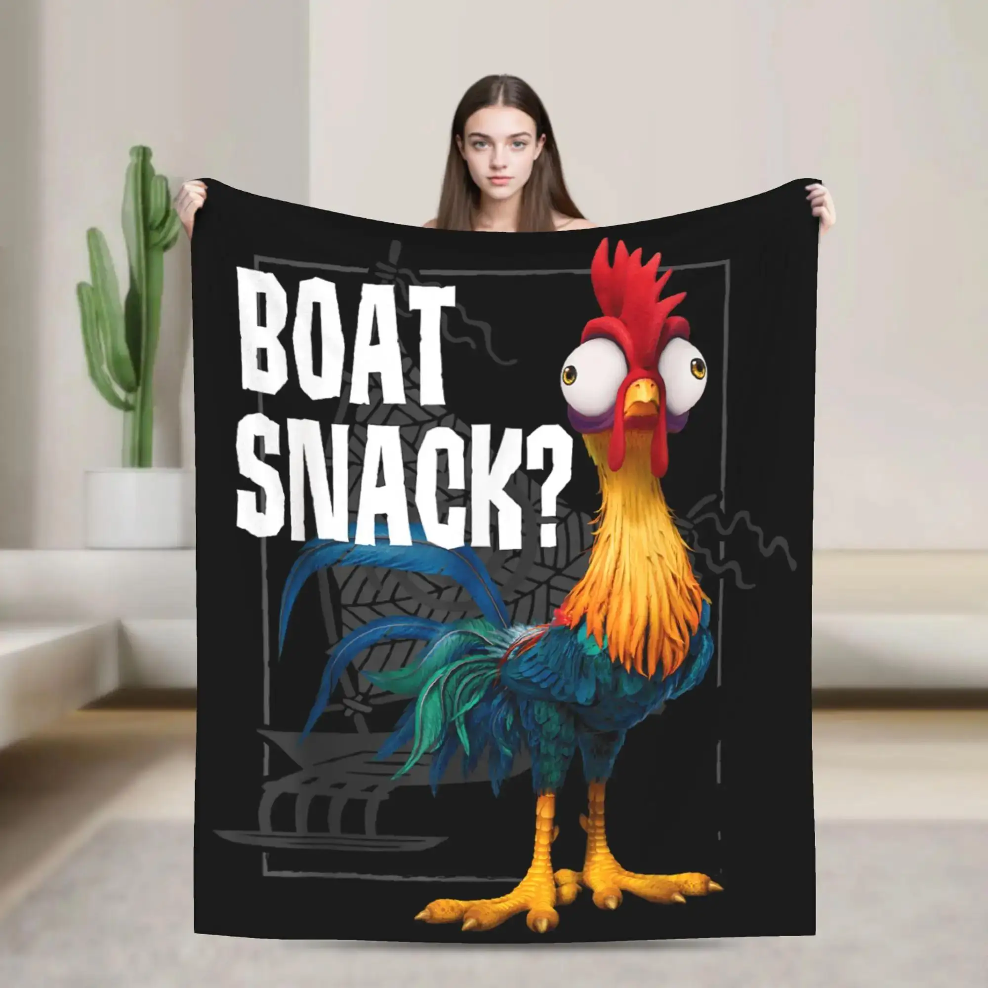 

Мягкое одеяло Moanas Hei Hei Boat Snack в винтажном стиле для детской кровати, плед для зимнего домашнего декора, модное покрывало в уличном стиле