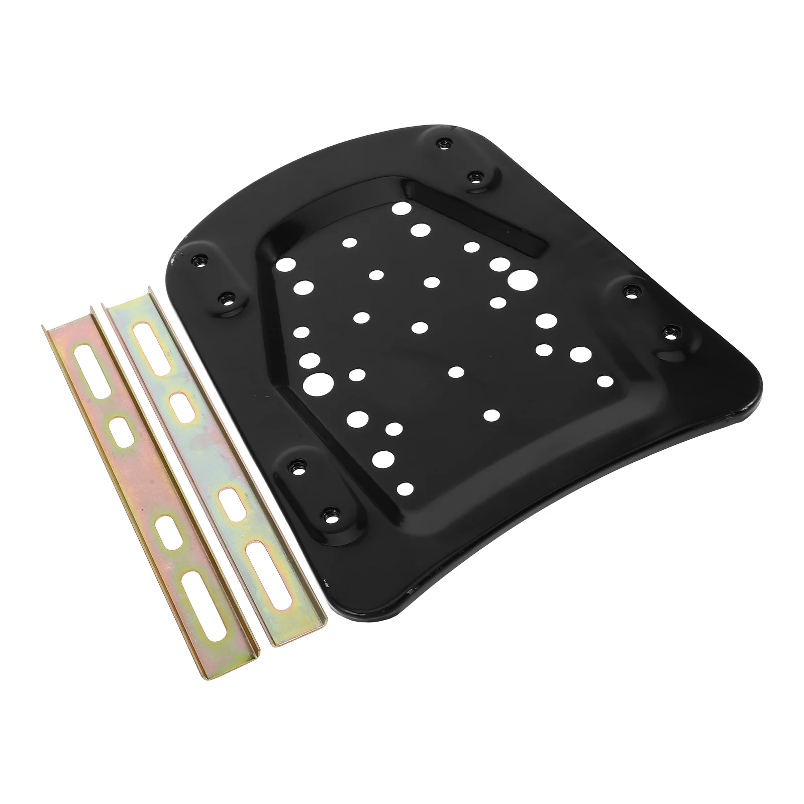 

1set Trunk Plate Fixing Bracket Steel Motorcycle Rear Luggage Rack Thickened Base Scooter Tail Versatile Use Parking Stand