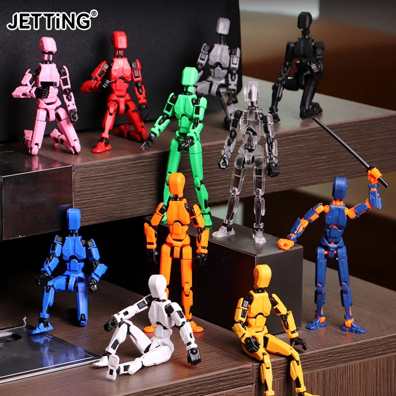 Action Figure Set, Giant Sword Robot Action Figure 3D Printed Robo 13 Action Fidget Toys Figure Articulated, Collectors Desktop