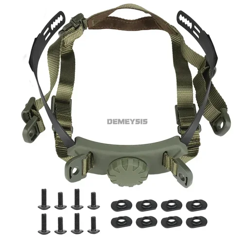 Imagen 2 del producto Sistema de suspensión interior para casco, cascos CS de caza y tiro, correa de bloqueo de cabeza ajustable, accesorios para casco de corte alto FAST SF