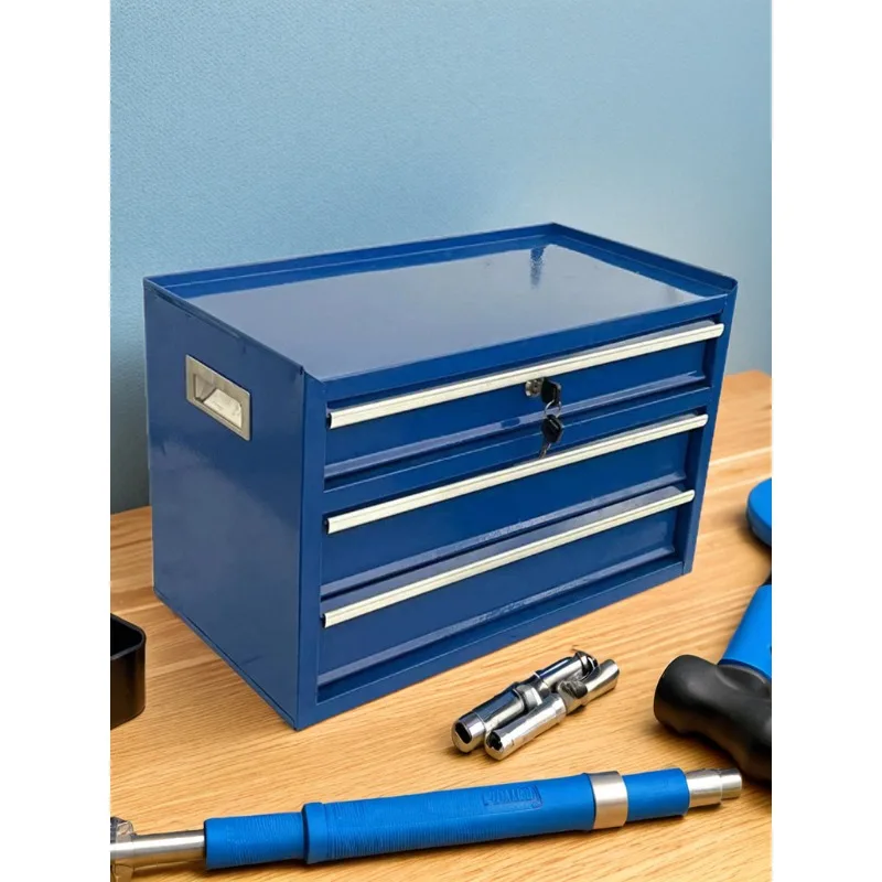 Portable Folding Hardware Toolbox Multifunctional Metal Household Large Storage Box Electrician Maintenance Desktop File Cabinet