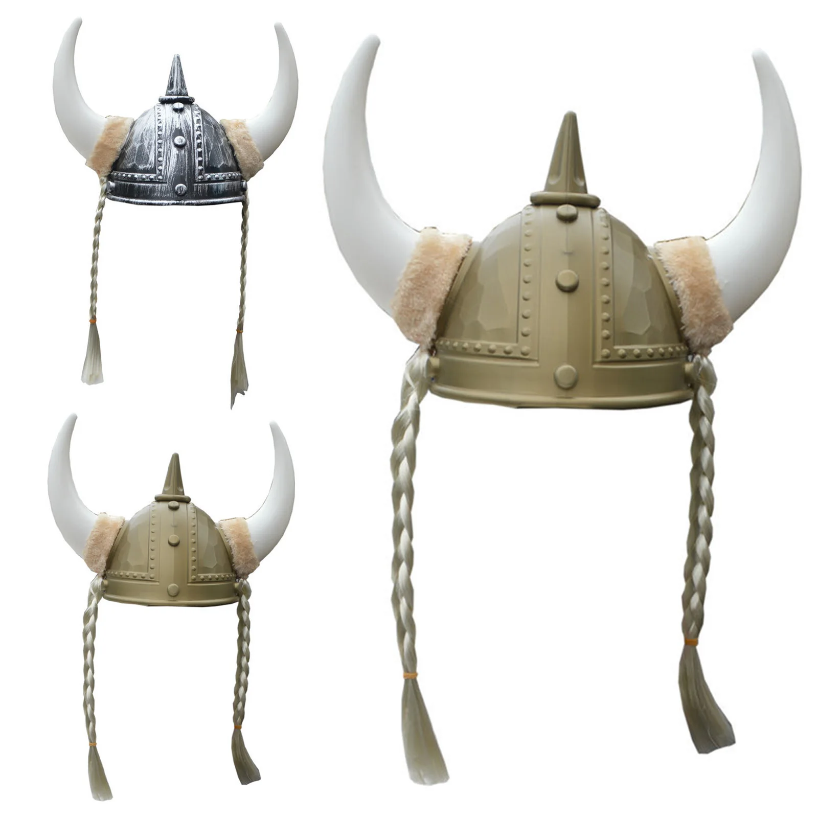 

Vintage Viking Horn Hat Knight Headgear Masquerade Horn Hats for Adults Halloween Cosplay Medieval Warrior Hat Fancy Dress Up