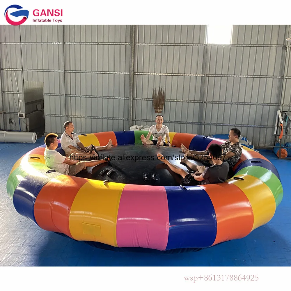 High Quality Crazy Water Toys Inflatable Disco Boat Inflatable Water Saturn Rocker For Adults