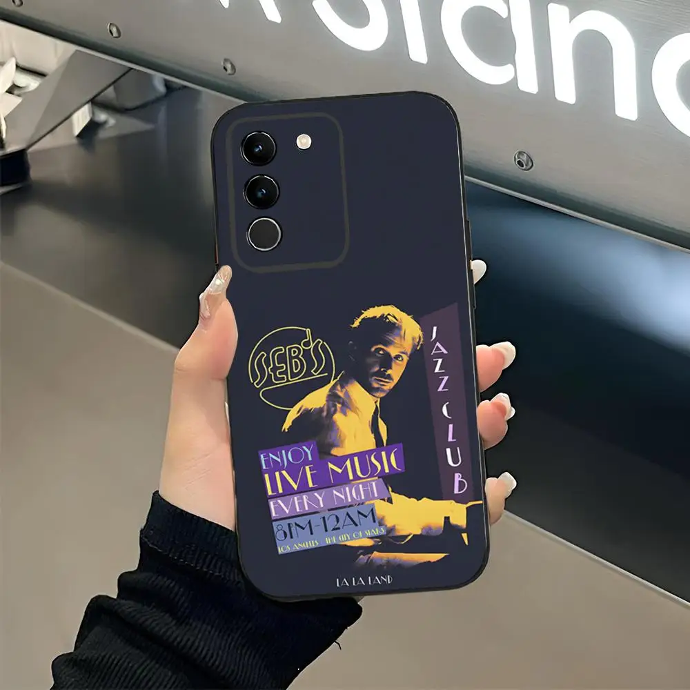 Чехол для телефона Movie L-LaLand, черный, мягкий для Samsung S25 S24 Ultra 23 Fe 22 Plus Galaxy A54 A55 A16 A13 A24 A15 A25