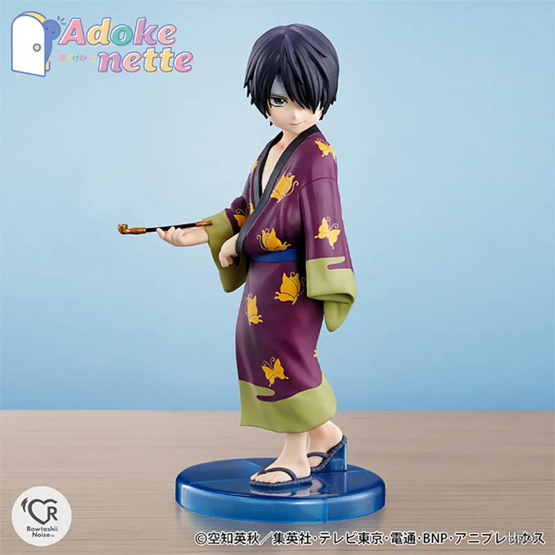 Original Bandai Adokenette Gintama Sakata Gintoki Katsura Kotarou Takasugi Shinsuke Action Figure Model Collectible Toys 14.5Cm