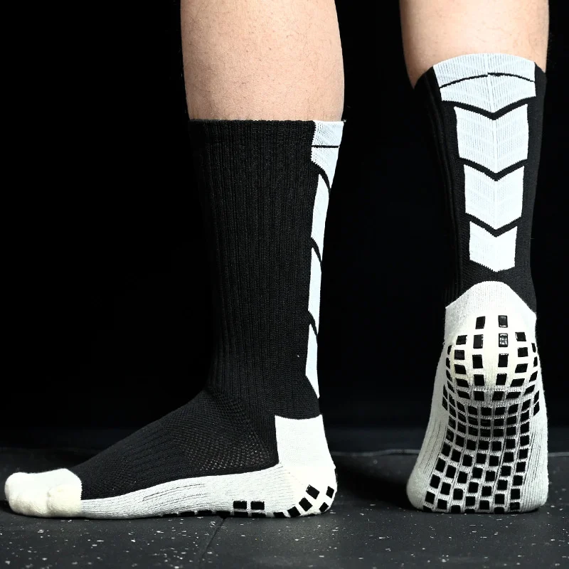 

Pads Grip 2024 Non Men's Soccer Slip Socks Anti Slip for Football Basketball Sports Grip Sock