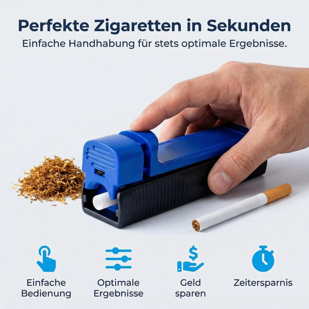 Portable Slim Tube Manual Cigarette Rolling Machine 8mm Push-Pull Tobacco Filler Injector Maker Smoke Tool Accessories For Home