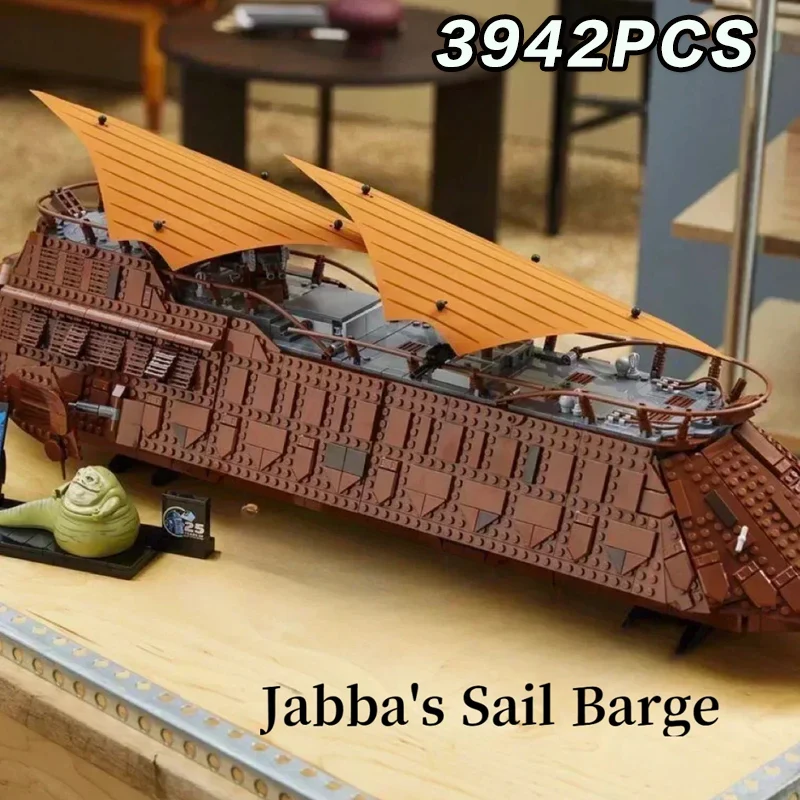 مجموعات مكعبات بناء شراع Moc UCS Jabba's Sail Barge مناسبة لهدايا عيد الميلاد