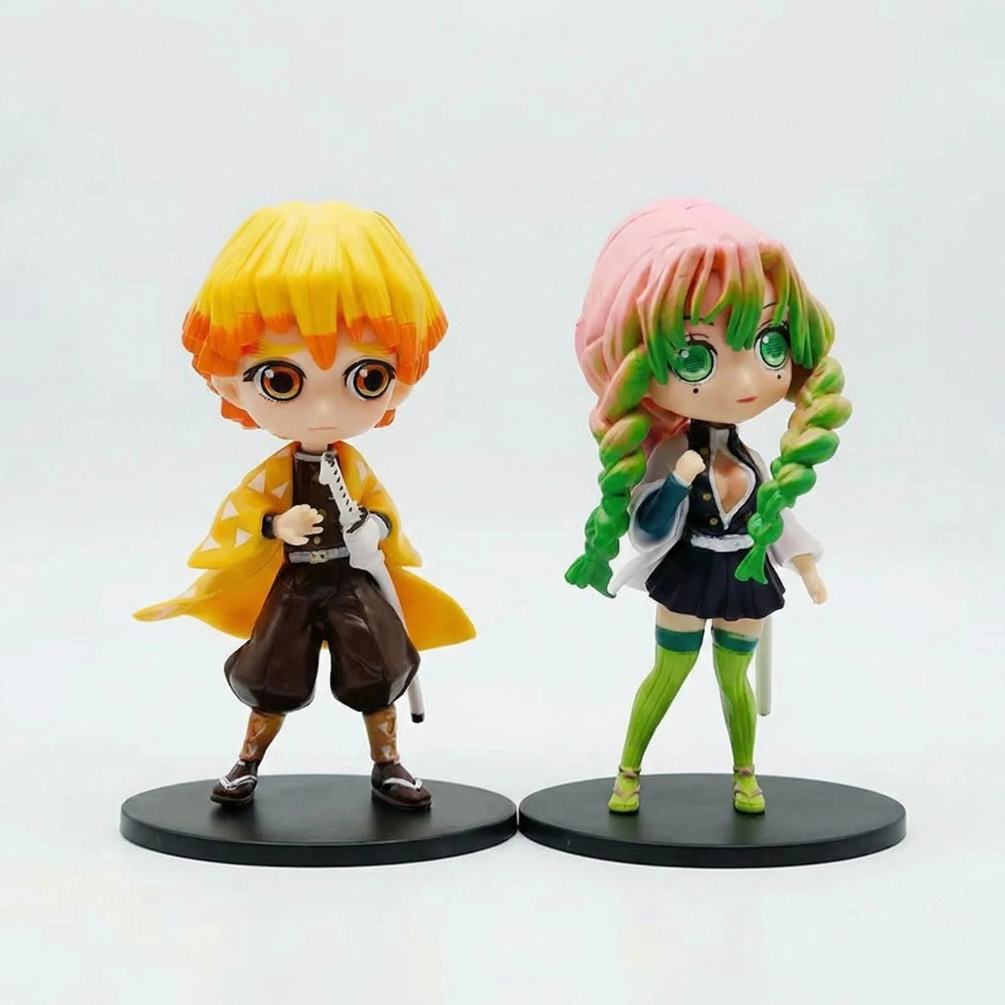 New Demon Slayer Anime Figure Kimetsu No Yaiba Shinobu Nezuko Mitsuri Kanao PVC Action Figure Model Collection Desktop Decor