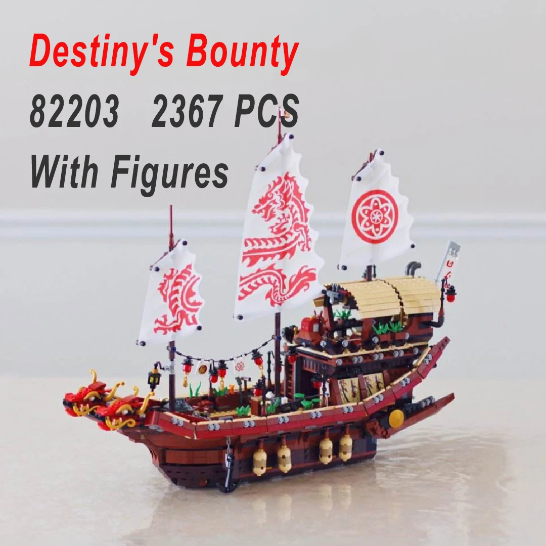 2367Pcs Ninja Ship Blocks Building Sets Bricks Toys Gifts for Kids Children Boyfriend High-Tech 70618 06057 180090