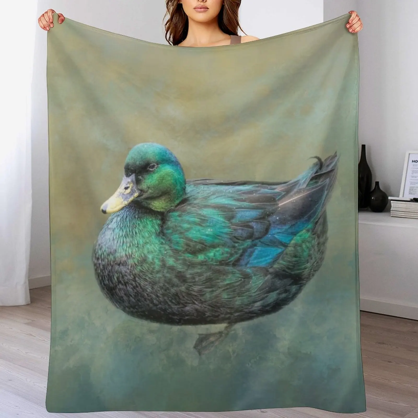 

Cayuga Duck Throw Blanket Soft Comfort Blanket for Reading Watching TV