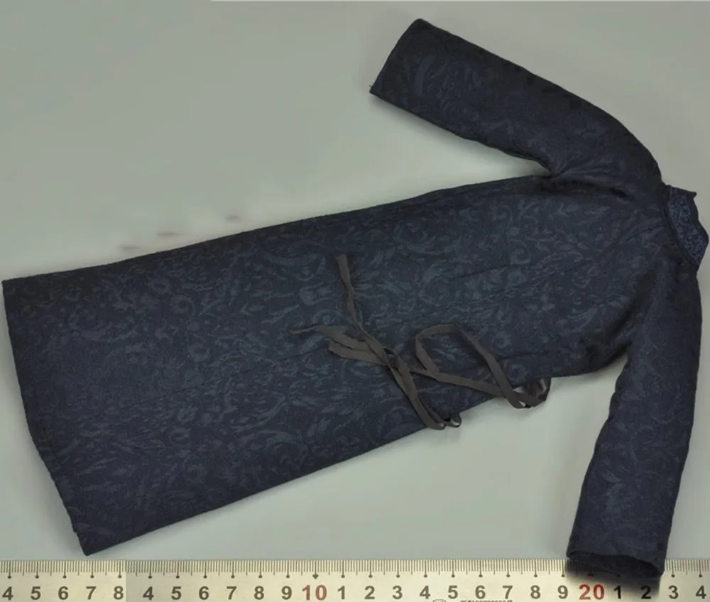 1/6 IN FLAMES Vintage Romance of the Three Kingdoms Zhuge Liang Military Counsellor Grey Dark Blue Robe Long Coat Underwear Mode