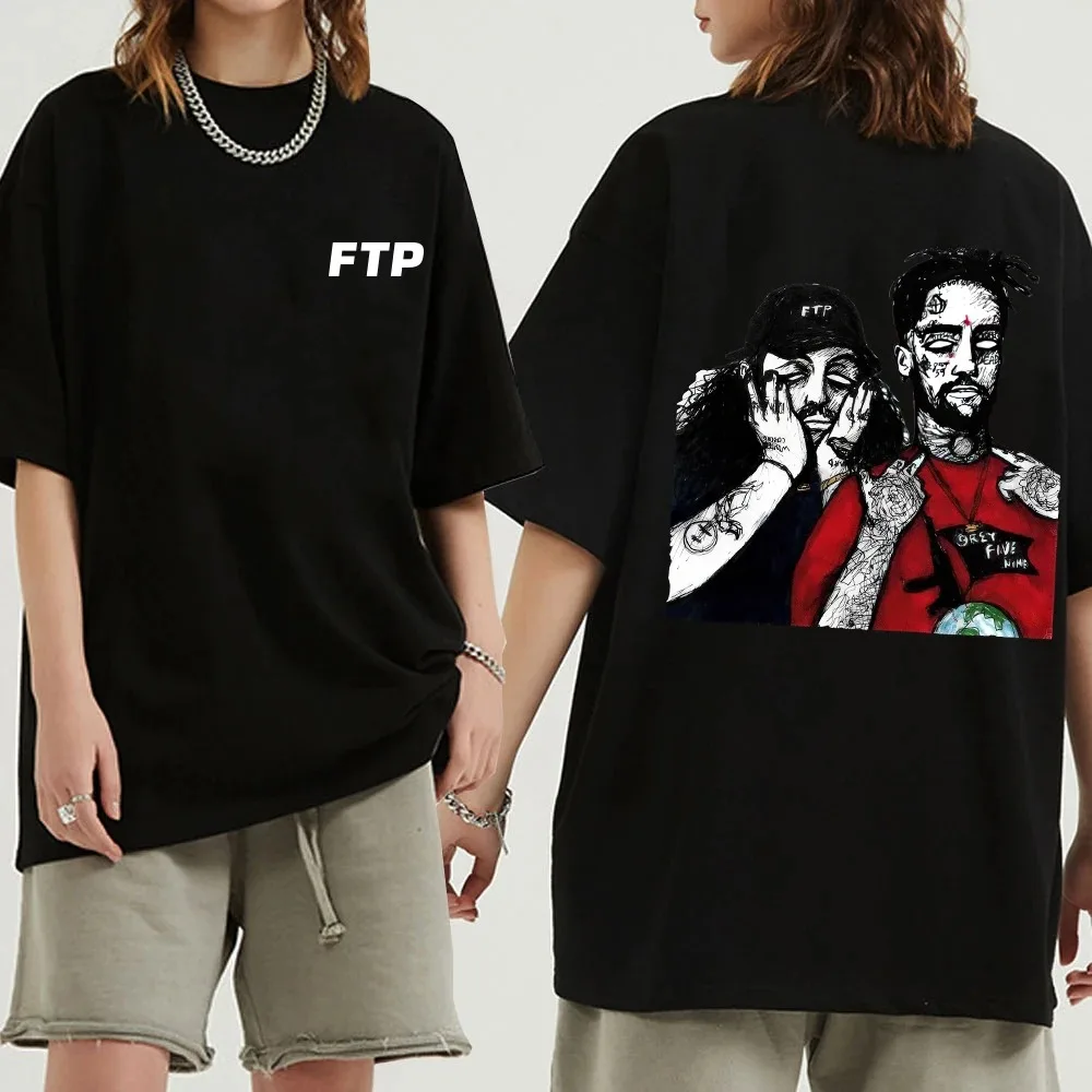 Hot Suicideboys Ftp T-Shirt Uomo Donna Harajuku Rap Harajuku Music Shirt Merch Hip Hop Retro T Shirt Gift Hip Hop Streetwear