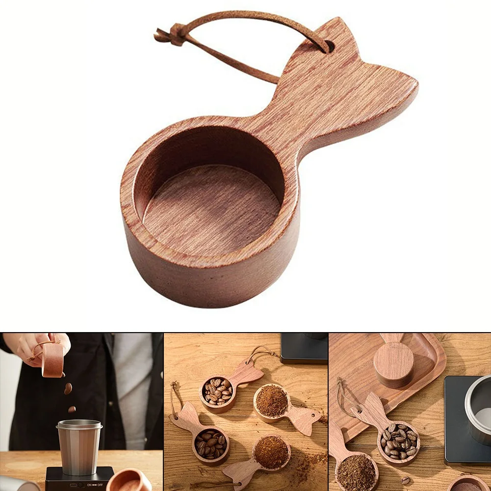 Coffee Spoon Measuring Spoon Wood 2.3x5.5x8.5cm Eco Friendly Capacity 10g Versatile Home Restaurants Tea Sugar