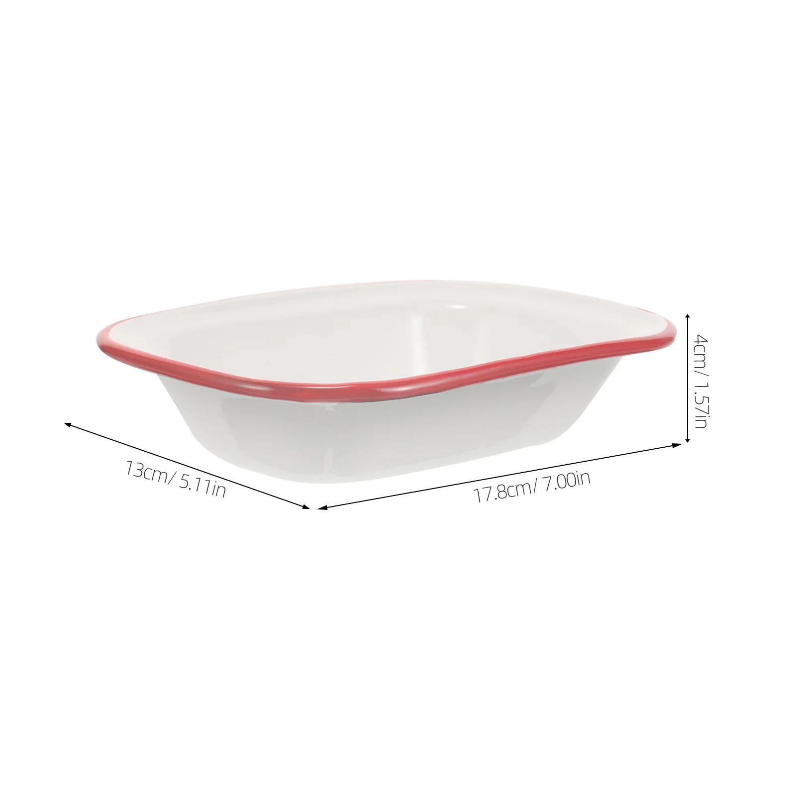 

Rectangular Hot Pot Plate Enamel Baking Pan Oven Safe Dish Cookware Roasting Enameled