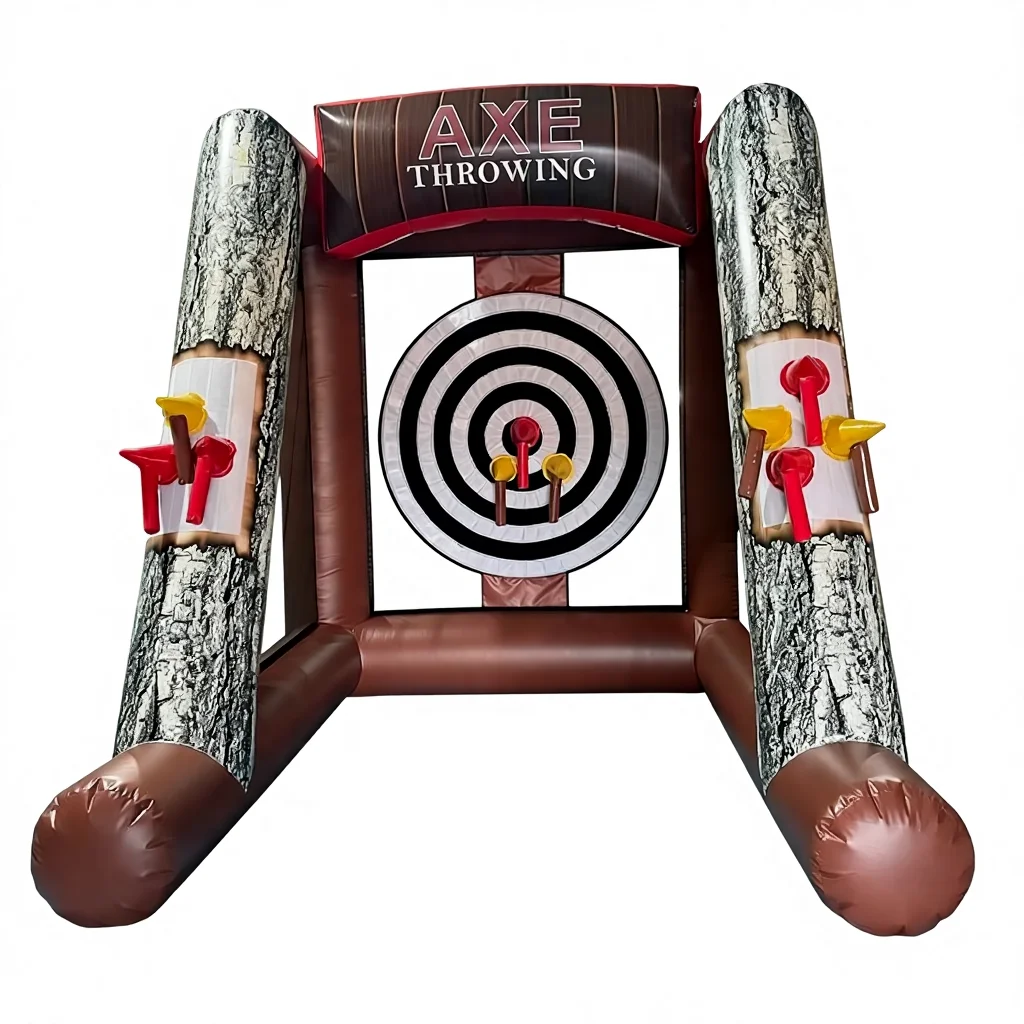 

Коммерческие надувные ПВХ-игры для спортивных мероприятий и вечеринок: Надувная игра «Бросание топоров» для карнавалов, в продаже