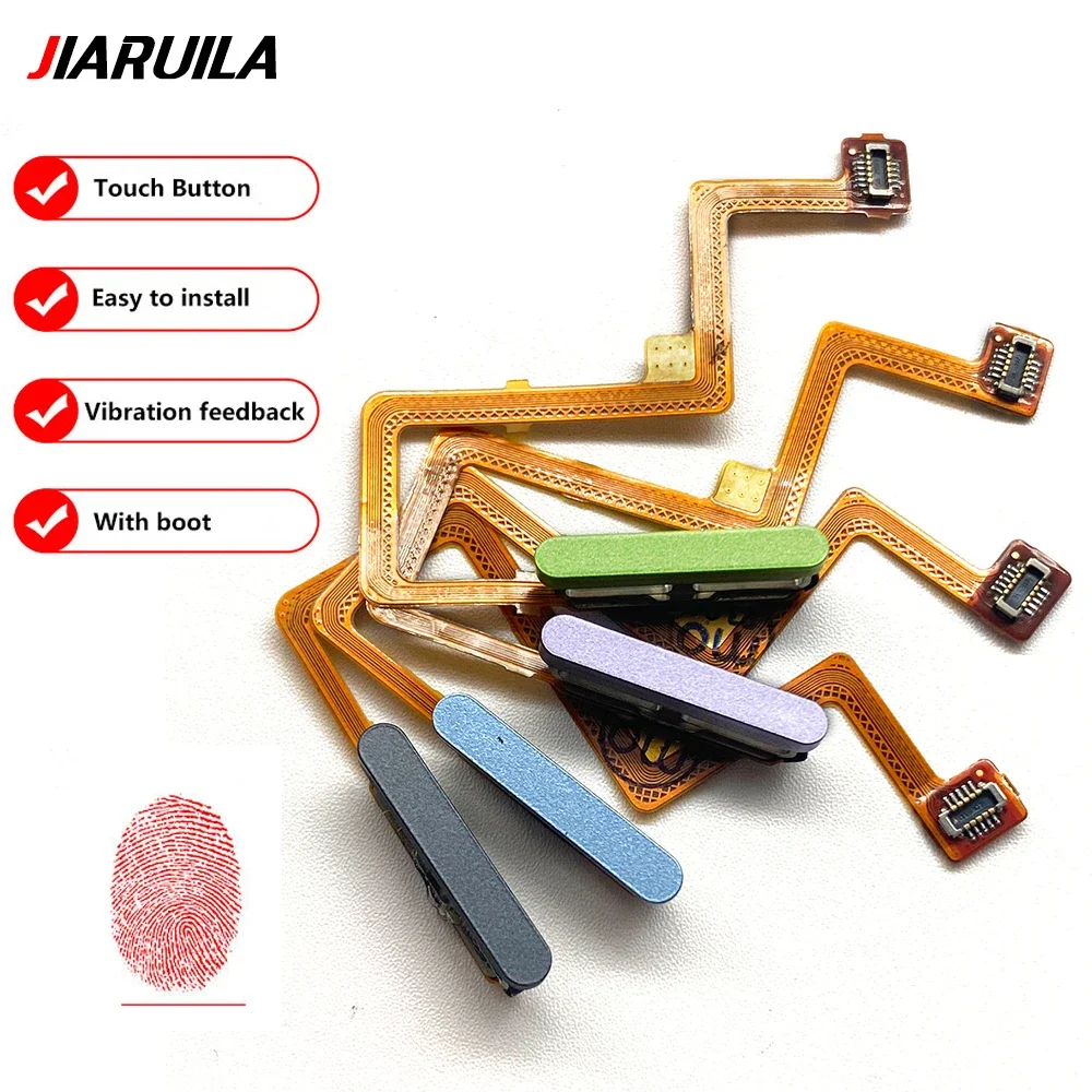 10Pcs/Lot New Fingerprint Sensor Scanner For Redmi Note 11 Pro Plus 5G Touch ID Connect Home Button Flex Cable Parts