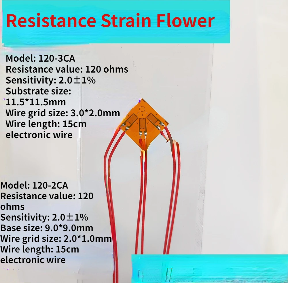 

120-3CA Strain Gage sheet /Resistance welding-free triaxial Strain Gage