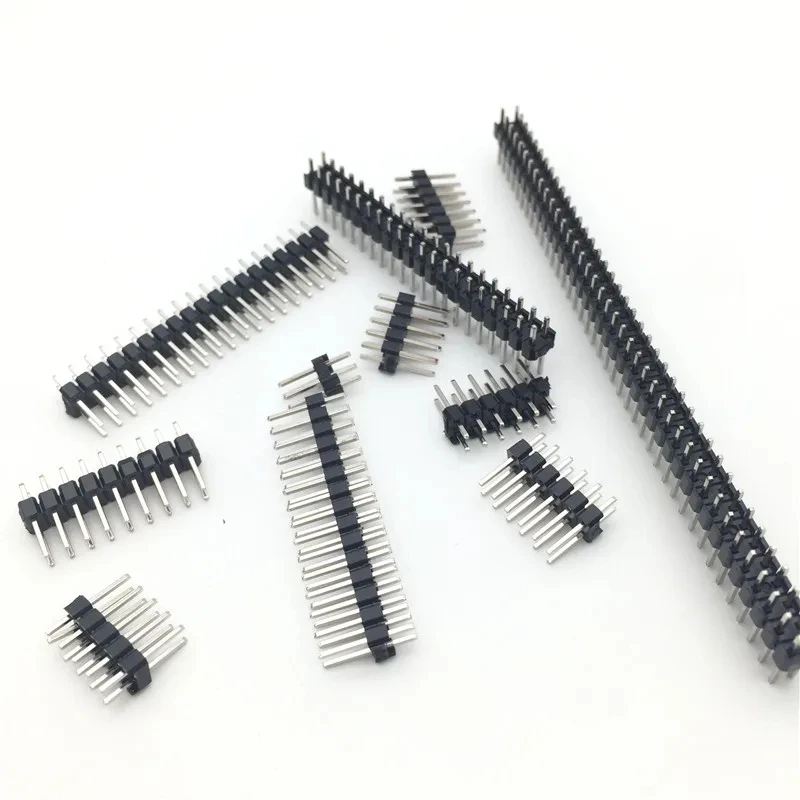 50PCS 2*2-40Pin 2.0mm Double row Male PCB Board Pin Header Connector Strip Pinheader 2p 3p 4p 5p 6p 7p 8p 9p 10p 12p 14p 15p 40p